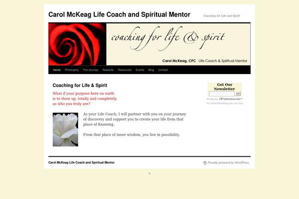 Twenty Ten theme site design template sample