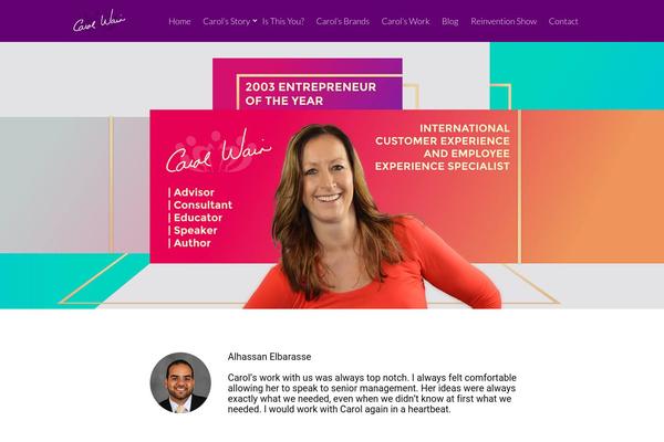 WordPress website example screenshot