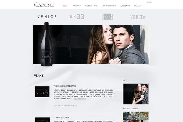 Carone theme site design template sample