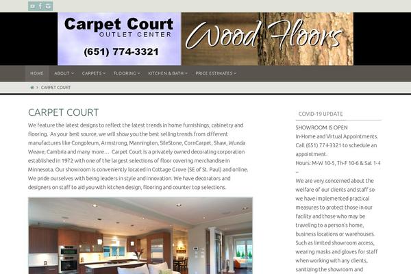 WordPress website example screenshot