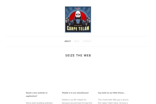 Twenty Twelve theme site design template sample