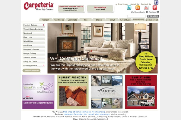 carpeteria.com site used Carpeteria