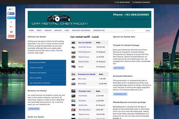 WordPress website example screenshot