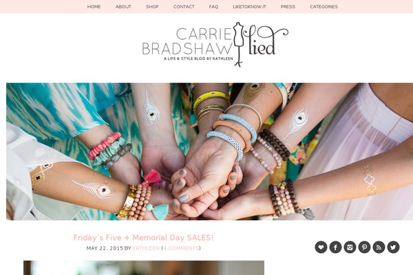 carriebradshawlied.com site used Carrie-bradshaw-lied