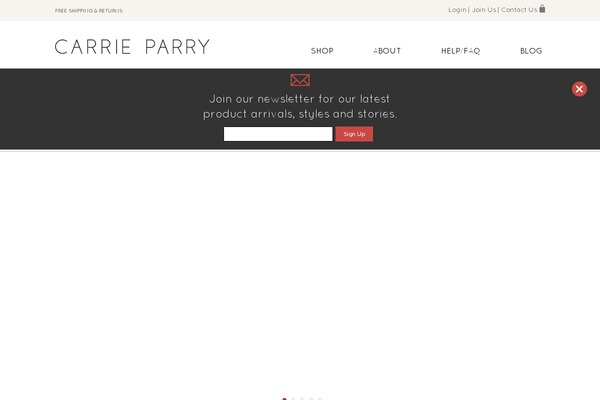 carrieparry.com site used Carrieparry