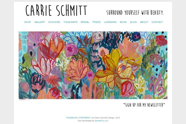 carrieschmittdesign.com site used Humanity_simple_topnav