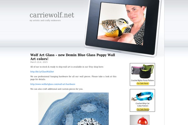 carriewolf.net site used Esther