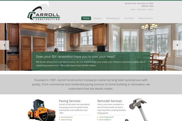 Carroll theme site design template sample