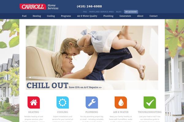 Carroll theme site design template sample