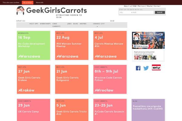 carrots.pl site used Geekgirlscarrots