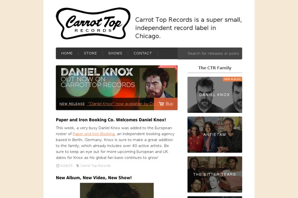 carrottoprecords.com site used Ctrtheme