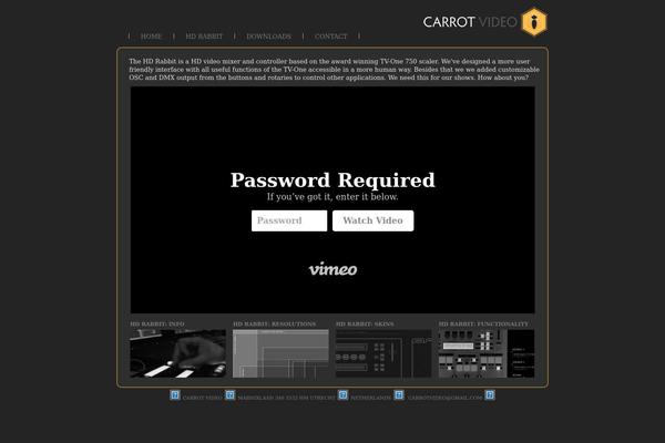 carrotvideo.com site used Designertheme