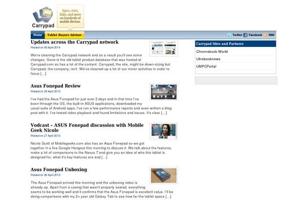 WordPress website example screenshot