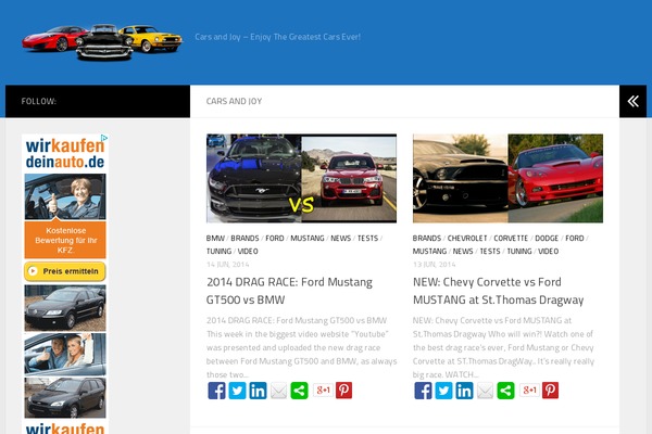 Hueman theme site design template sample