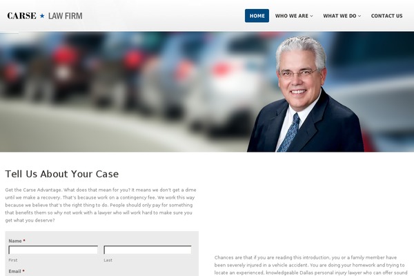 WordPress website example screenshot