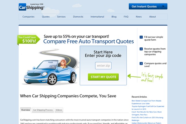 carshipping.com site used Carshipping.com