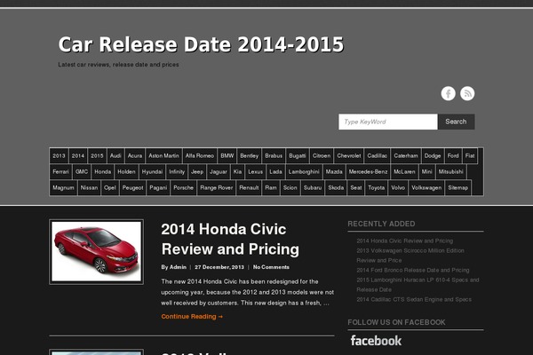 carshowdata.com site used Simple-catch-crna-free