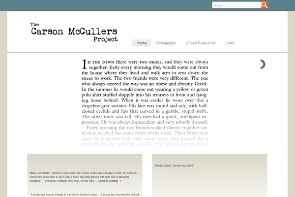 carson-mccullers.com site used Carson