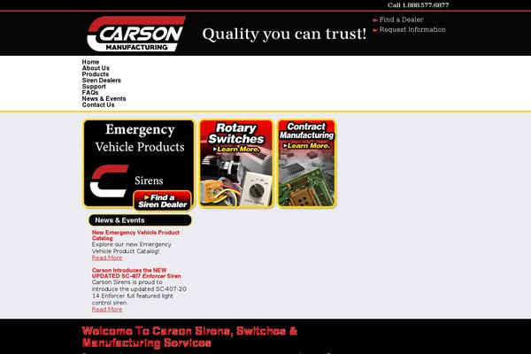 carson-mfg.com site used Carson