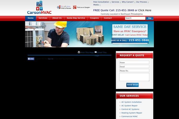 carsonhvac.com site used Carson-hvac