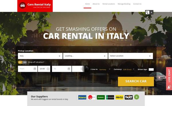 carsrentalitaly.com site used Italy