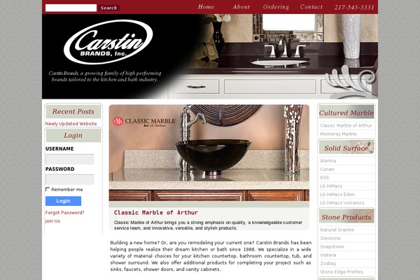 carstinbrands.com site used Wolfhomeproductswp
