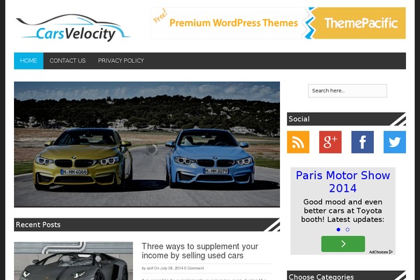 WordPress website example screenshot