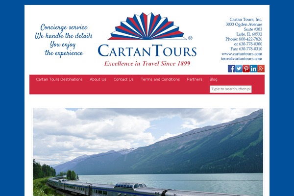 cartantours.com site used Cartan