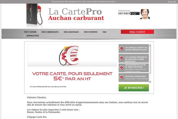 carte-carburant-auchan.fr site used Auchan