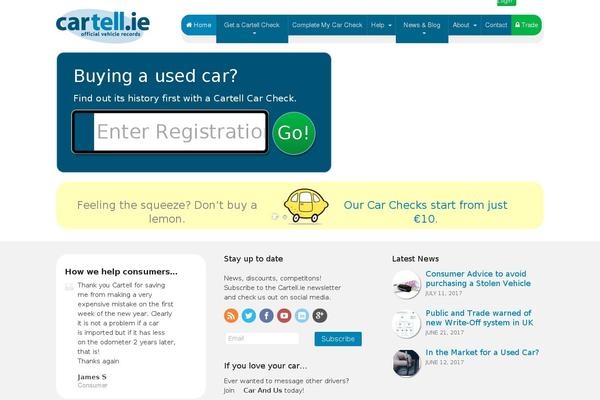 cartell.ie site used Cartell