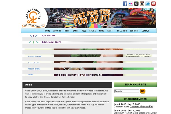 cartershows.ca site used Carter