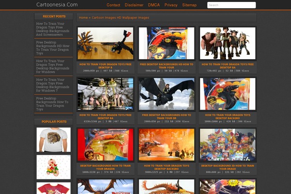 cartoonesia.com site used Themewallpaper