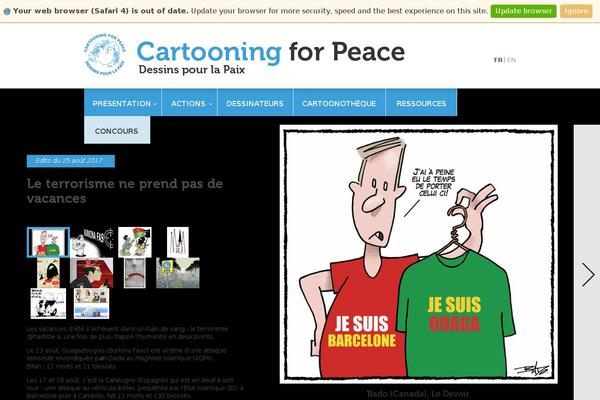 cartooningforpeace.org site used Cfp