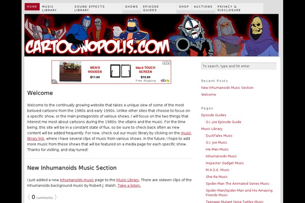 Thesis 1.8 theme site design template sample