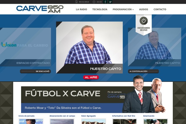 carve850.com.uy site used Carve-child