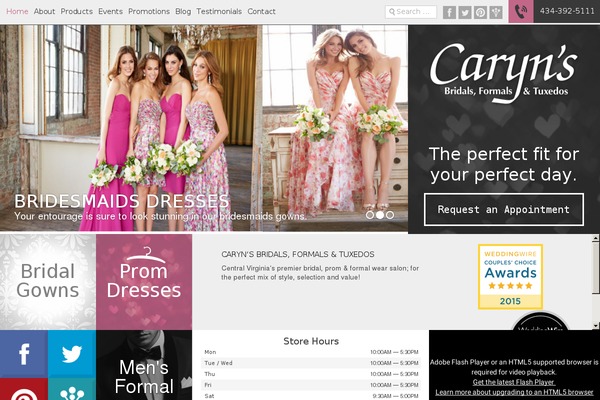 carynsbridals.com site used Carynsbridals.com