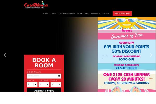 Casablanca theme site design template sample