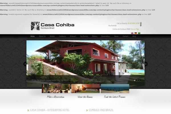 casacohiba.com site used Welcome Inn