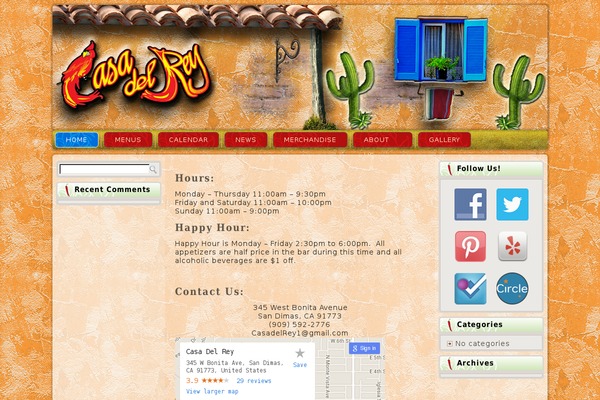casadelreymexicanrestaurant.com site used Casa_del_rey
