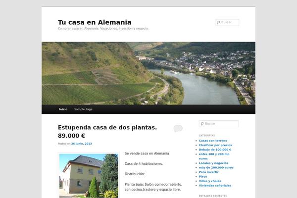 Twenty Eleven theme site design template sample