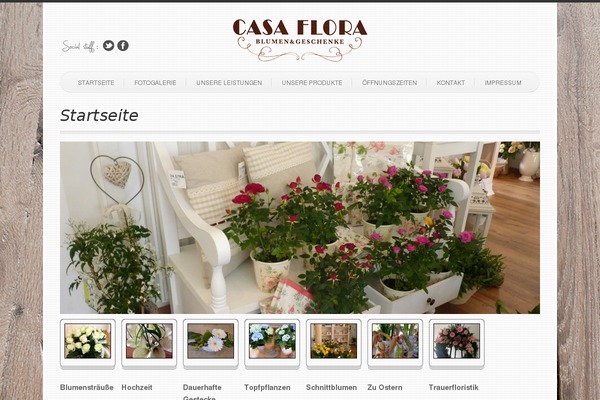 Flora theme site design template sample