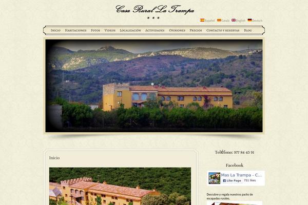 casarurallatrampa.com site used Hotelbook