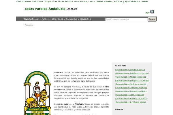 casasruralesandalucia.com.es site used ColdBlue