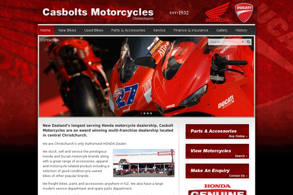 casboltsmotorcycles.co.nz site used Casboltstheme