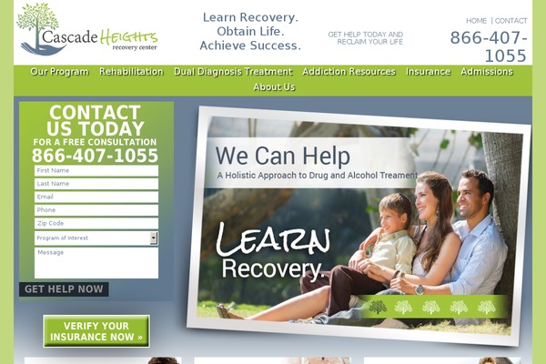 cascadeheightsrecovery.com site used Cascaderecovery2014