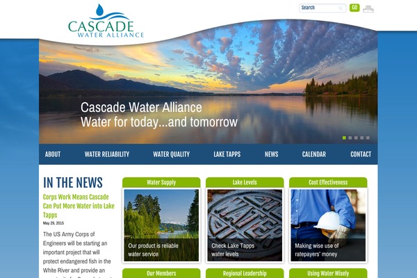 Cascade theme site design template sample