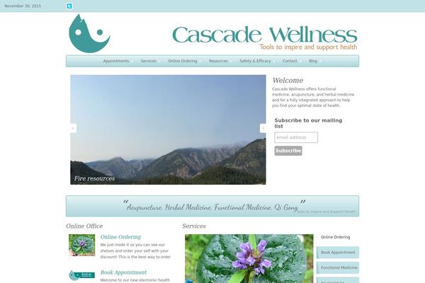 Organic_health_blue theme site design template sample