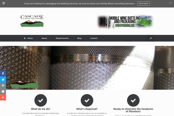 Vantage theme site design template sample