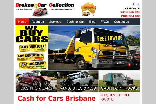 cash-for-car-brisbane.com.au site used Brokencarcollection