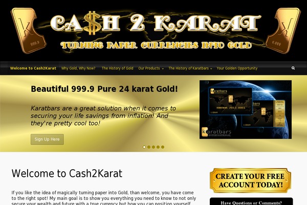 cash2karat.com site used evolve